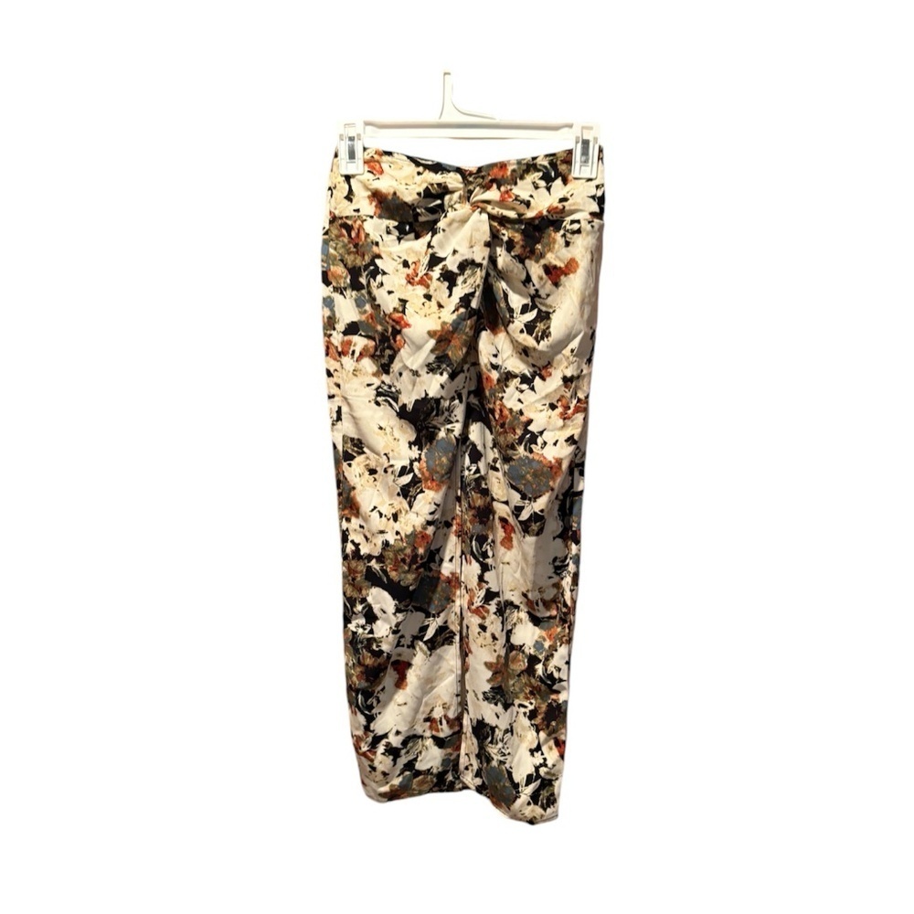 Open Edit Twist Front Skirt in Multi Floral XXS NWT
